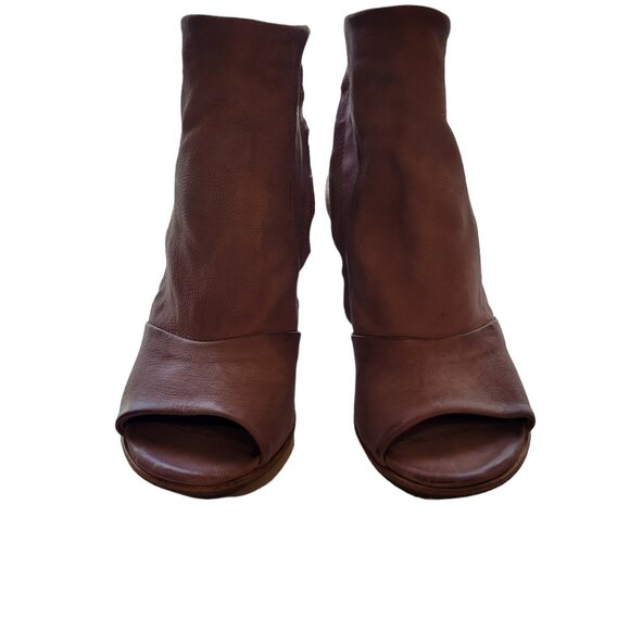 A.S.98 Mauve Open Toe Booties Size 37 - Picture 2 of 10